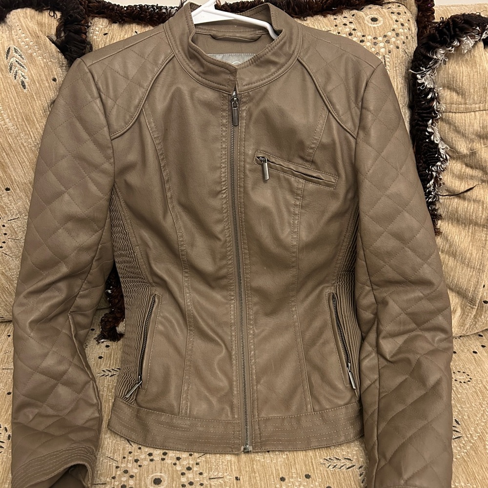 Women's Quilted Camel Color Jacket
